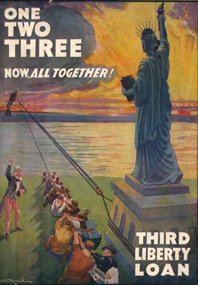 WWI propaganda poster - Now, All Together - Third Liberty Loan